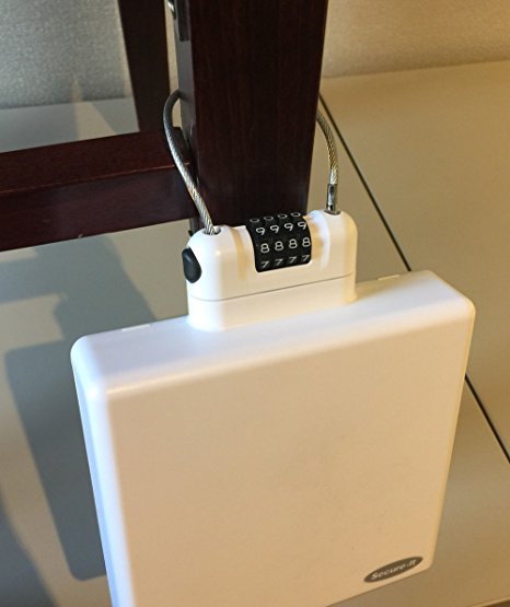 Travel Safe Lock Box - White Model: CSP-TS615.W