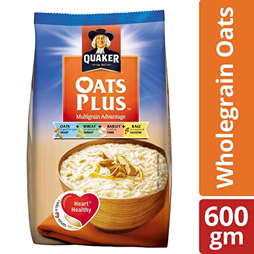 Quaker Oats Plus - Multigrain Advantage, 600g Pouch Pack