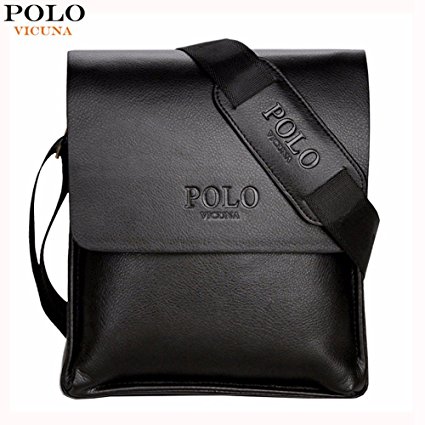 Genric Small Black, Russian Federation : VICUNA POLO Famous Brand Leather Men Bag Casual Business Leather Mens Messenger Bag Vintage Men's Crossbody Bag bolsas male