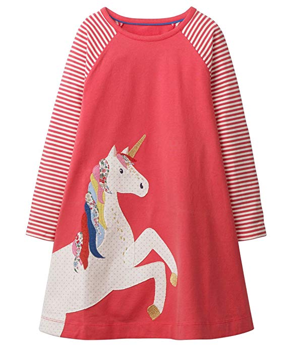 Fiream Girls Cotton Long Sleeve Dress