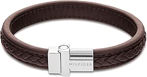 Tommy Hilfiger Jewelry Bracelet pour Homme en Cuir Marron - 2790376