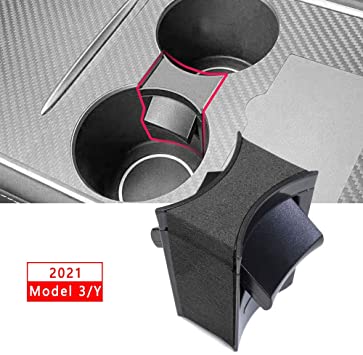 Cahant Tesla Model 3 Cup Holder Insert Container Stable Insert Compatiblez with 2021 Tesla Model 3 and 2021 Model Y