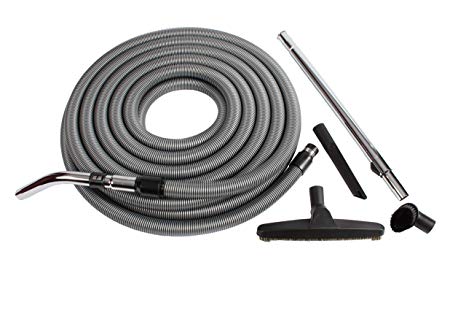 Cen-Tec Systems 94346 50 Ft. Vacuum Hose with Accessory Set Silver