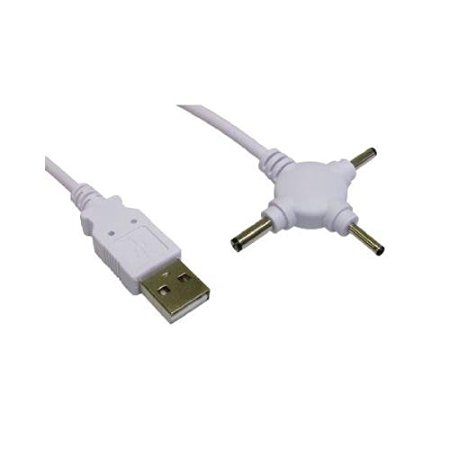 Cable-Tex USB to Triple DC Power Jack Cable Lead 5V 500 mA