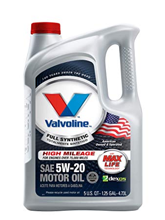 Valvoline 5W-20 Full Synthetic High Mileage Motor Oil - 5qt (849645)