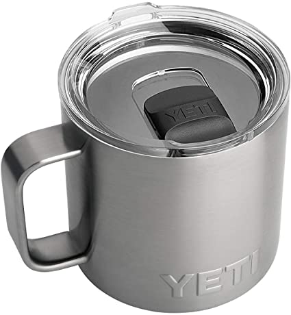 YETI Rambler 14 oz Mug, Vacuum Insulated, Stainless Steel with MagSlider Lid