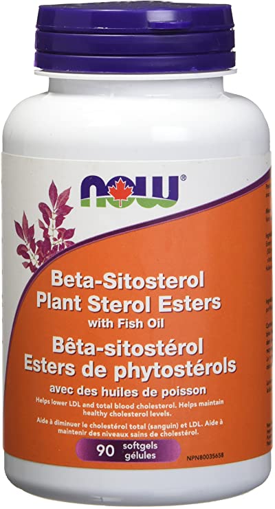 NOW Betasitosterol with Fish Oil, 90 Count