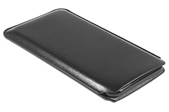 CushCase iPhone X Leather Case Pouch Sleeve 5.8 inch - Premium Leather - Black
