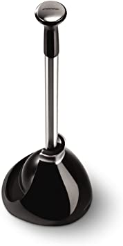 simplehuman Toilet Plunger Stainless Steel/Black