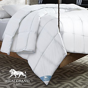 MGM Grand CF-106-7K All Season Goose Down Alternative Comforter, King, White