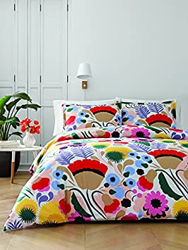 Marimekko 221431 Ojakellukka Comforter Set, Full/Queen, Multi