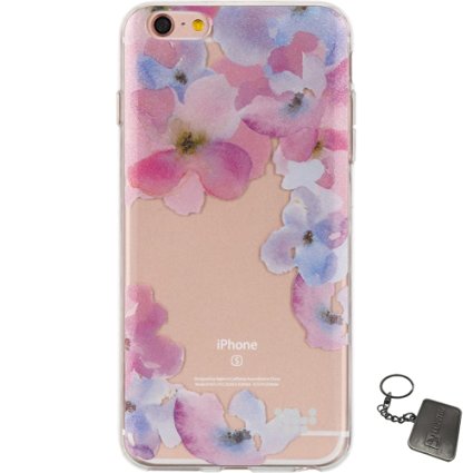 iPhone 6 Plus/6S Plus Case, Luxmo® [Ultra Slim Watercolor] Premium Semi-Transparent Crystal Clear TPU Case (Be Enchanted)