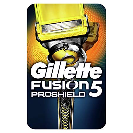 Gillette Fusion5 ProShield Razor for Men, with 5 Anti-Friction Blades with Lubrication Before and After The Blades