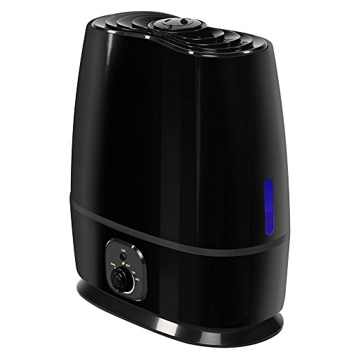 Everlasting Comfort Ultrasonic Humidifier (6L) - Built-in Oil Diffuser, High Mist Output, Adjustable Knob and 360 Deg. Nozzles. Ultra Quiet, Auto Shut Off, Night Light, Large Capacity Vaporizer