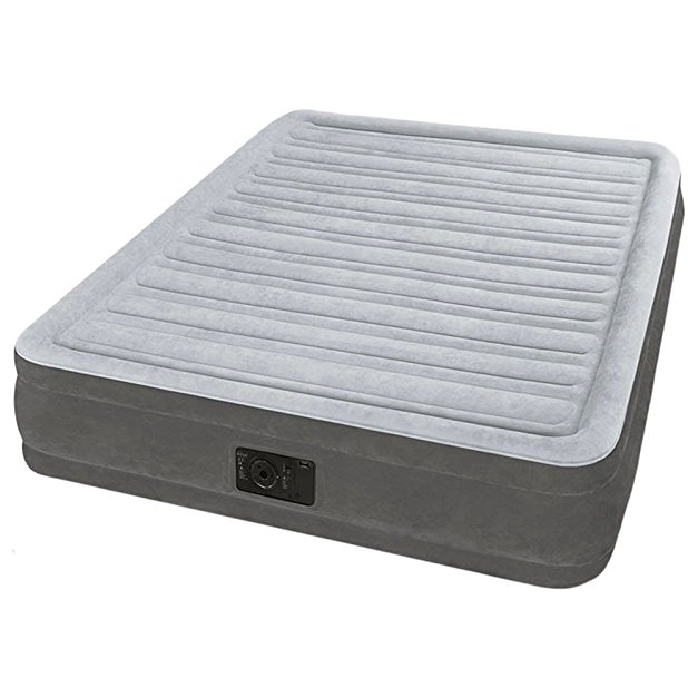 Intex Dura-Beam Comfort Plush Mid Rise Air Bed Double (Full) Size with built-in electric pump #67768