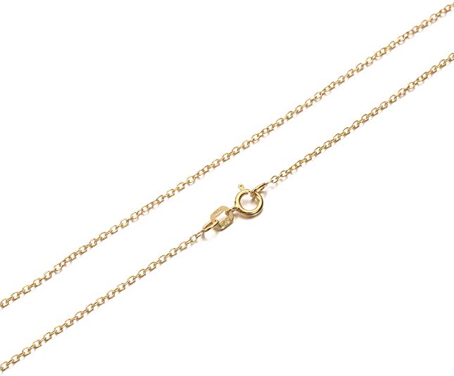 KEZEF Gold Plated Sterling Silver Cable Chain