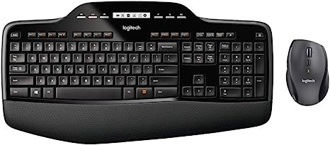 Logitech MK710 Wireless Keyboard and Mouse Combo, QWERTY Italian Layout - Black