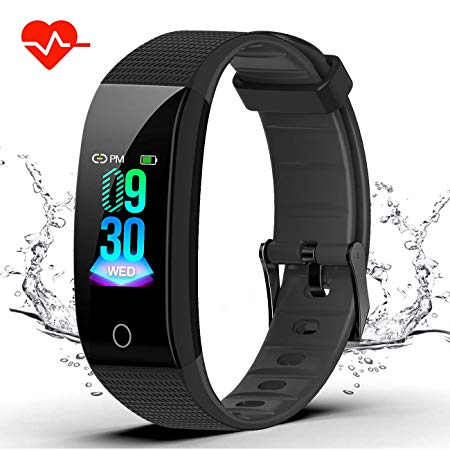 feifuns Fitness Tracker Watch, Activity Tracker Waterproof IP68 Pedometer Watch with Heart Rate Monitor,Calorie Counter,Sleep Monitor,Step Counter for Women Men Kids for Android iOS