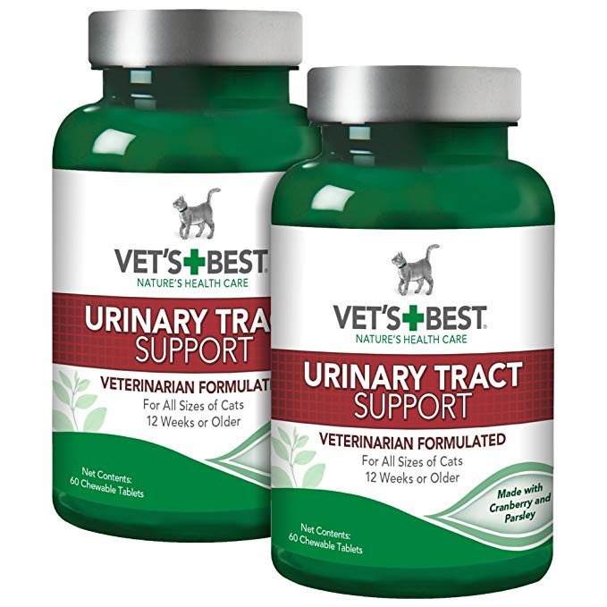 Vet's Best Feline Urinary Tract Support Cat Supplements, 60 Chewable Tablets