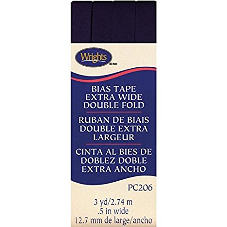 Wrights Double Fold Bias Tape, 1/2 by 3-Yard, Blackberry