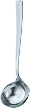 Rösle Stainless Steel Serving Ladle, Flat Handle, 2.7-Ounce