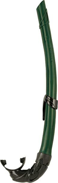 Cressi Corsica, Flexible Rubber Snorkel for Scuba Diving, Freediving and Spearfishing - Solid and Camouflage colors | made in Italy