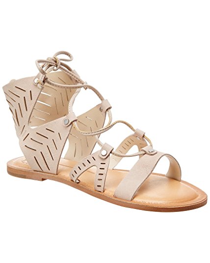 Dolce Vita Juno Leather Sandal, 5, Beige