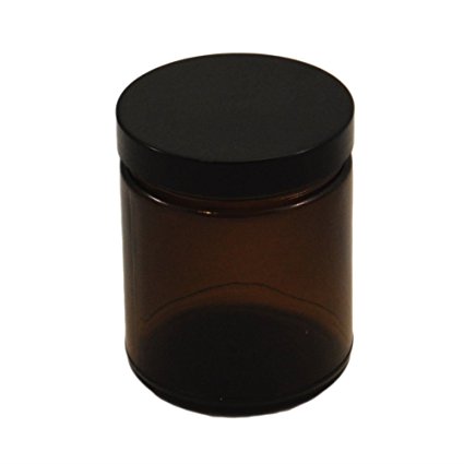Small Amber Glass Jar