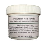 Pure Hyaluronic Acid Serum Powder High Molecular Weight Sodium Hyaluronate Popular Anti-Aging Anti-Wrinkle Ingredient For Homemade Serums and Other Skin Care Products 10 grams