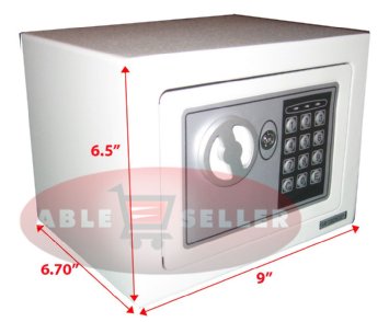Digital Electronic Safe Security Box Wall for Jewelry Gun Cash Valuable WHITE