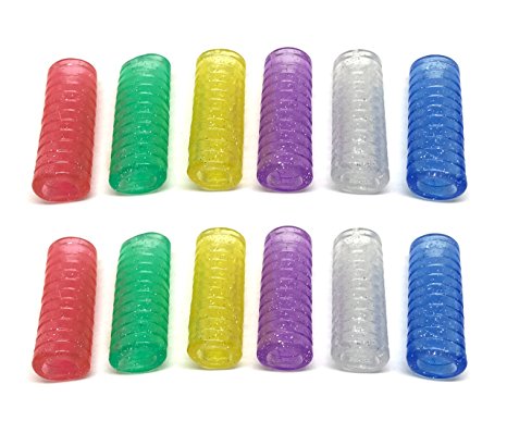Pencil Grips Rubber for Lefty and Righty (12 Pcs, Assorted Colors)