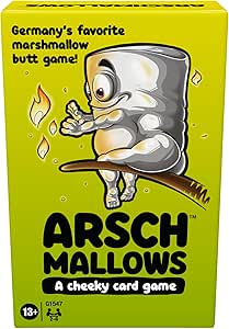 Hasbro Gaming Arschmallows Game | Marshmallow Butt Game | Funny Party Card Games for Teens, Adults, and Families | Ages 13 and Up | 2 to 6 Players