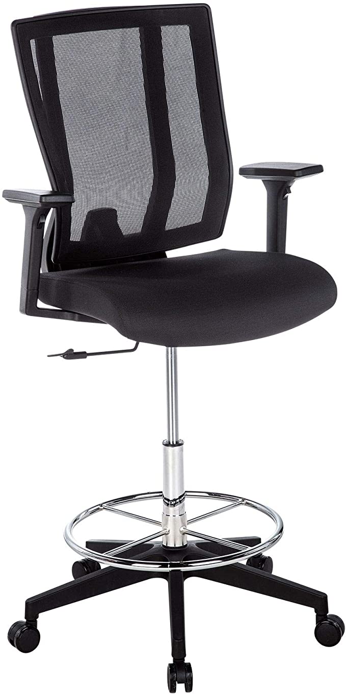 Vari Drafting Chair- Office Chair with Multiple Adjustment Points - No Tool Assembly
