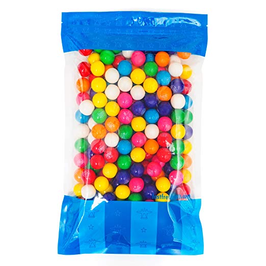 Bulk Dubble Bubble 1" Gumball in a Resealable Bomber Bag -Guaranteed 5 lbs - Fresh, Tasty Treats – Wholesale Gumballs For Vending Refills -Great For Parties Or At The Office