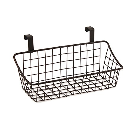 Spectrum Diversified Grid Storage Basket, Over the Cabinet Door, Small, Bronze