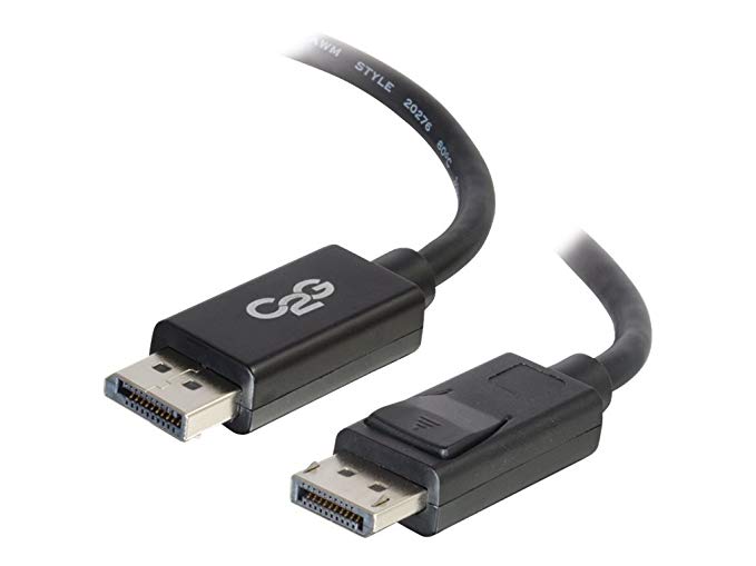 C2G 54402 DisplayPort Cable with Latches M/M - Digital Audio Video, Black (10 Feet, 3.04 Meters)