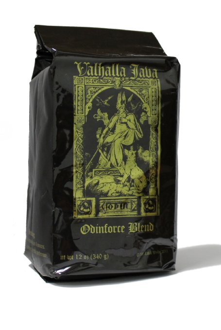 Valhalla Java Whole Bean Coffee by Death Wish Coffee Company Fair Trade and USDA Certified Organic - 12 Ounce Bag