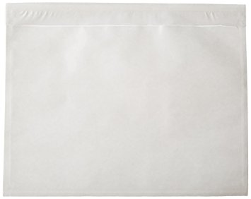 NE IMAGE - 7.5" x 5.5" - Clear Adhesive Back - Packing List / Shipping Label Envelope Pouches (100pk)