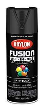 Krylon K02732007 Fusion All-in-One Spray Paint, Black