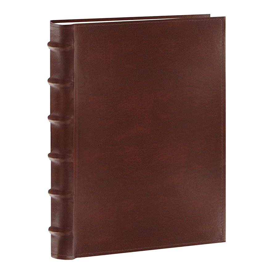 Pioneer Photo Albums 300-Pocket European Bonded Leather Photo Album for 4 by 6-Inch Prints, Brown