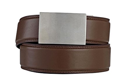 KORE Men’s Track Belt | “Eureka” Stainless Steel Buckle & Full-Grain Leather Belt