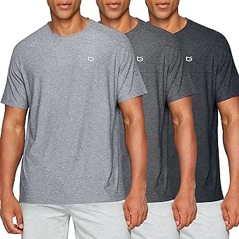 Men's Dry Fit Short Sleeve T-Shirt Crewneck Lightweight Tee Shirts for Men Workout Athletic Casual