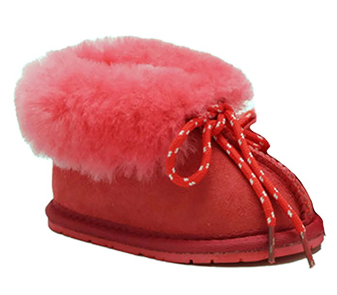 Cool Beans Genuine Sheepskin Toddler Slippers Baby Winter Boots for Girls Boys (Kids 1-5 years old)