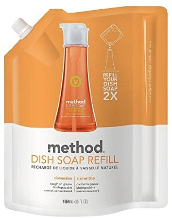 Method Dish Soap Pump Refill, Clementine - 36 oz