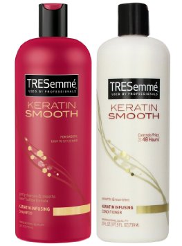 Tresemme Keratin Smooth Infusing Shampoo And Conditioner 25 Ounce ShampooConditioner Combo