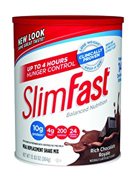 SlimFast Powder Shake Mix, Rich Chocolate Royale, 12.83 oz