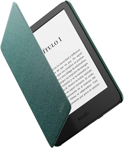 Funda de tela para Amazon Kindle (compatible con el dispositivo de 11.ª generación, modelo de 2022), Diseño fino y ligeroverde