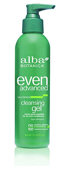 Alba Botanica Even Advanced, Sea Mineral Cleansing Gel, 6 Ounce