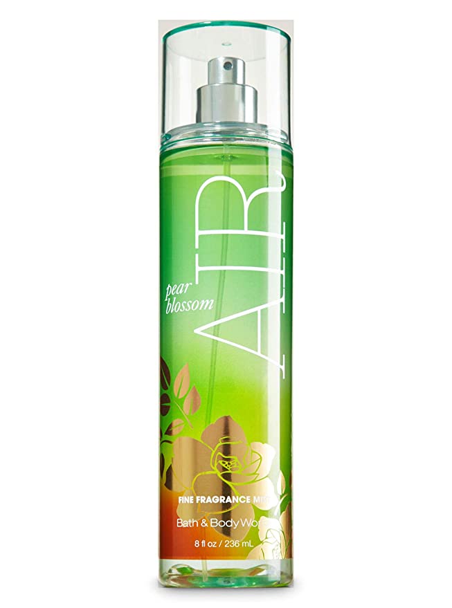 Bath and Body Works Pear Blossom Air Fine Fragrance Mist 8 Ounce Full Size Retired Fragrance Spray