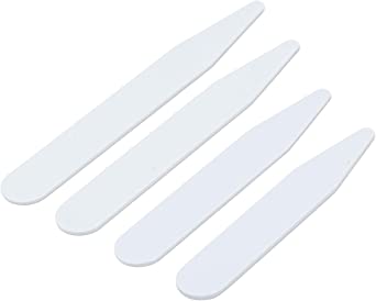 250 Plastic Collar Stays in a Box, 4 Sizes